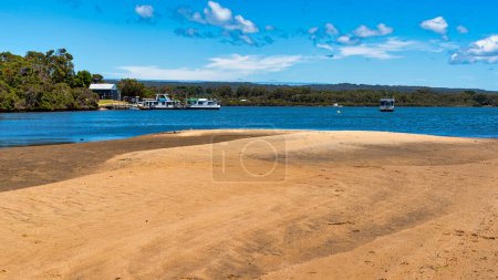 Photo for Augusta, WA - Australia 12-12-2022 Houseboats on the Blackwood River. An iconic destination in Australia's South West, Augusta region on the Hardy Inlet. - Royalty Free Image