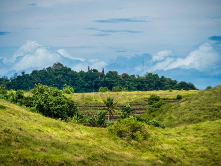Photo for Teletubbies Hill located in the village of Tanglad, Nusa Penida Subdistrict, Bali - Royalty Free Image