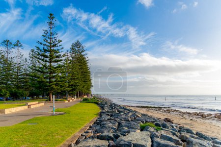 Photo for Busselton, WA - Australia 07-26-2022. The Busselton Foreshore consists of Clubs, Restaurants, playgrounds and large trees. - Royalty Free Image