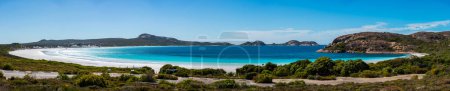 Photo for Aerial view of the white beach and crystal clear turquoise waters of Lucky Bay - Royalty Free Image