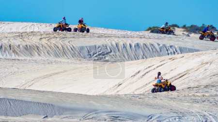Photo for Lancelin, WA - Australia 05-27-2023. Lancelin is Australias premier sandboarding destination and its just 85 minutes from the centre of Perth.Sandboarding in Lancelin is inexpensive and fun - Royalty Free Image