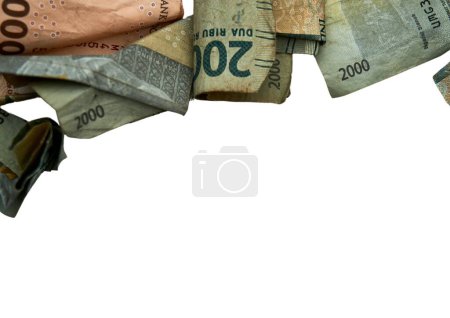 Téléchargez les photos : Une collection de divers types d'argent indonésien - en image libre de droit