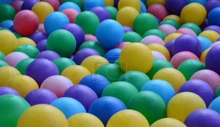Colorful children's toy ball background