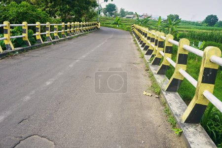 Construction of highway bridge guardrails