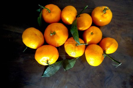 Orange fruit tastes sweet and delicious