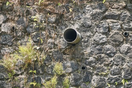 Drain pipe hole or water catchment drain pipe hole