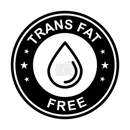 trans fat free icon vector for graphic design, logo, site web, médias sociaux, application mobile, illustration de l'interface utilisateur