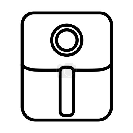 Téléchargez les photos : Cooking air fryer appliance icon vector for graphic design, logo, website, social media, mobile app, UI illustrationa - en image libre de droit