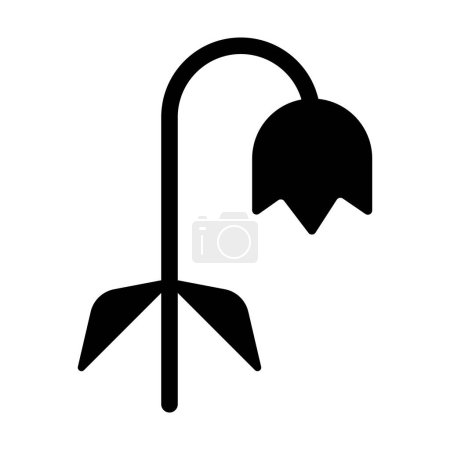 Illustration for Wilted flower icon vector dead flower sign for graphic design, logo, website, social media, mobile app, UI illustration - Royalty Free Image