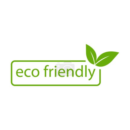 Ilustración de Eco friendly icon vector for graphic design, logo, website, social media, mobile app, UI illustration - Imagen libre de derechos
