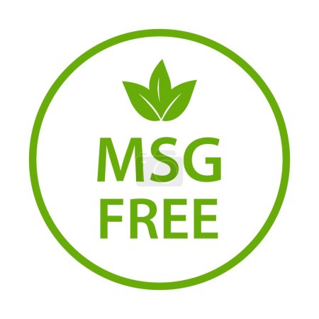 MSG FREE vector icono. Glutamato no hay señal de paquete de alimentos añadidos para el diseño de su sitio web, logotipo, aplicación, UI.illustration