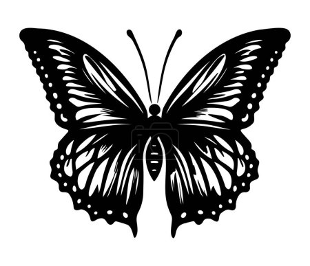 Butterfly icon. Simple illustration of big butterfly vector icon