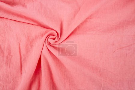 Pink fabric swirl pattern, abstract empty backdrop, 