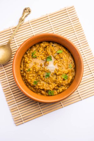 Photo for Millet Khichdi or bajra khichadi is a one pot healthy and protein rich gluten-free Indian meal - Royalty Free Image