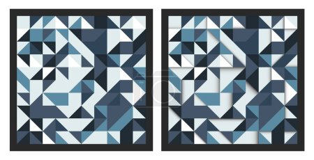 Foto de Resumen Fondo geométrico Bauhaus con triángulos. Diseño vectorial - Imagen libre de derechos