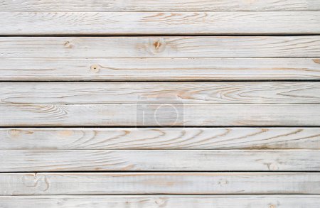 Photo for Grunge background of weathered painted grey wooden plank. Horizontal, copy space. - Royalty Free Image