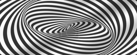 Image d'illusion optique spirale. 3d papier peint, élément de conception, fond et photo de décoration de plafond extensible.