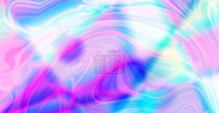 Photo for Multicolor hologram style background. Blue, green, yellow, purple, blue color gradient. - Royalty Free Image
