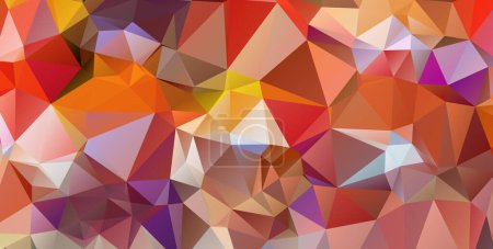 Foto de Textura triangular geométrica multicolor. Triángulos superpuestos. Textura mosaica. Fondo abstracto poligonal. - Imagen libre de derechos