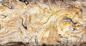 Brown colored flowing marble patterned surface. Can be used as wall surface and background for your designs Poster #697567778