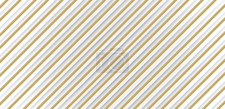 Téléchargez les photos : Bandes diagonales jaune doré et ombragées sur fond blanc. Papier peint décoratif et texture murale. - en image libre de droit