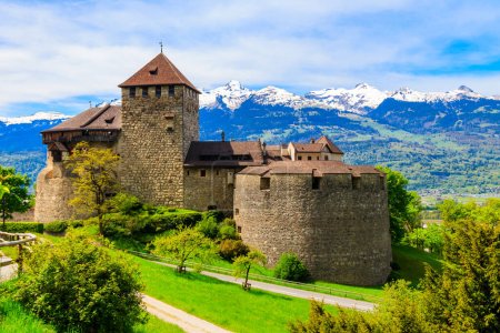 Mittelalterliche Burg in Vaduz, Liechtenstein, Europa