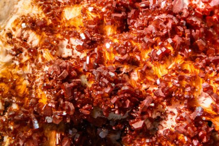 Photo for Texture of the vanadinite mineral - Royalty Free Image