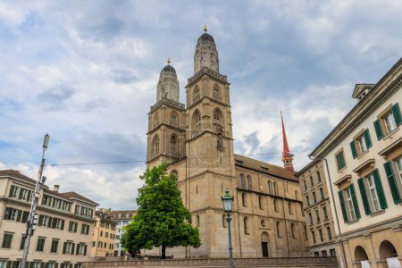 Foto de Catedral de Grossmunster en Zurich, Suiza - Imagen libre de derechos