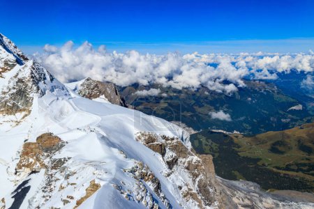 View of the Jungfrau, Top of Europe, Bernese Oberland, Switzerland