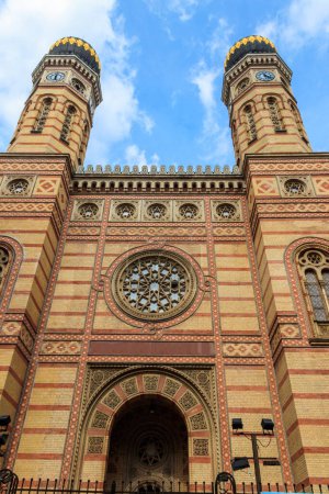 Sinagoga de la calle Dohany también conocida como la Gran Sinagoga o Sinagoga Tabakgasse en Budapest, Hungría