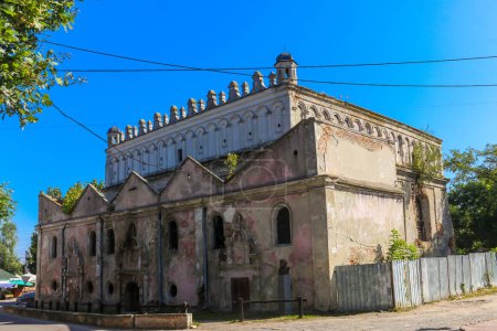 Abandoned synagogue in Zhovkva, Ukraine