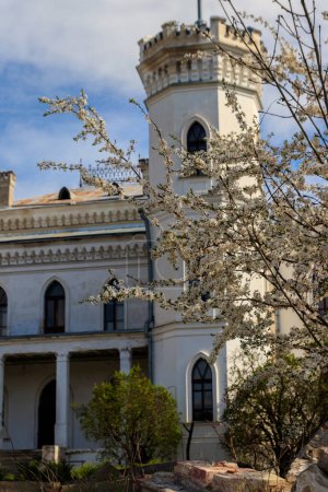 Palais Sharovka de style néo-gothique, également connu sous le nom de Palais du sucre dans la région de Kharkov, Ukraine