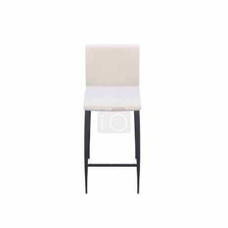 Téléchargez les photos : Vue de face du fauteuil isolé sur fond blanc. Illustration 3d - en image libre de droit