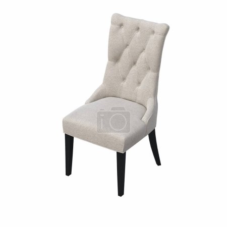 Photo for Armchair isolated on white background. 3d illustration - Royalty Free Image