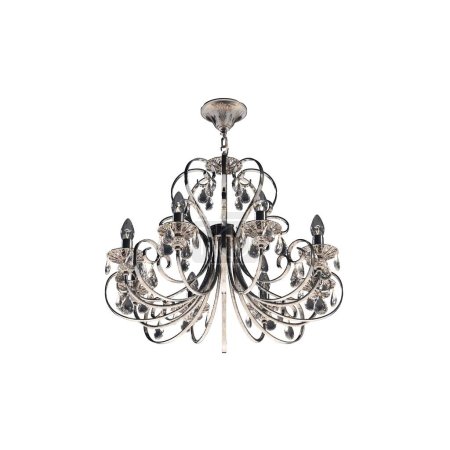 crystal chandelier for the interior isolated on white background, home lighting, 3D illustration, cg render