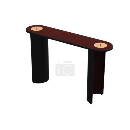 Photo for Coffee tables isolated on white background, 3D illustration, cg render - Royalty Free Image