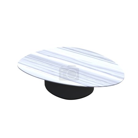 Photo for Coffee tables isolated on white background, 3D illustration, cg render - Royalty Free Image