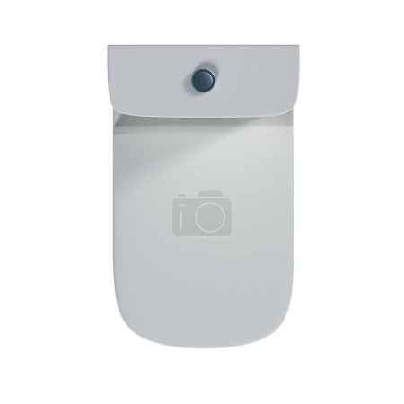 Foto de Lavatory pan isolated on white background, toilet, 3D illustration - Imagen libre de derechos