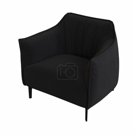 Photo for Armchair isolated on white background, interior furniture, 3D illustration - Royalty Free Image