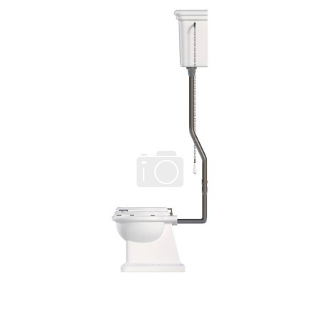 Photo for Toilet bowl on white background - Royalty Free Image