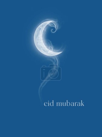 Photo for Happy Eid. A creative, conceptual, and hot poster design for advertising, branding, and hoarding. Useful for the Food industry. Suitable for Ramadan, Raya Hari, Eid al Adha, and Mawlid. - Royalty Free Image