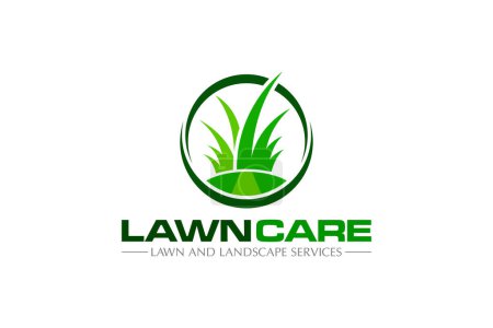 Photo for Illustration graphic vector of lawn care, landscape services, grass concept logo design template - Royalty Free Image