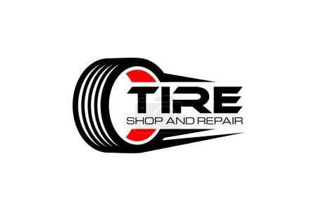 Photo for Illustration vector graphic of automotive tires shop and repair service logo design template - Royalty Free Image