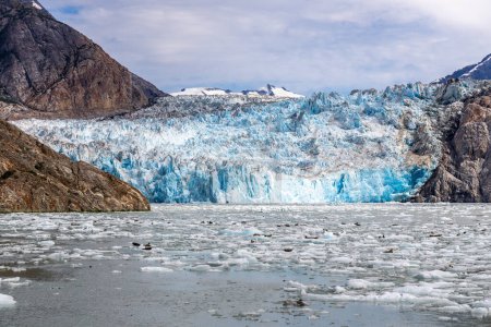 Téléchargez les photos : Le glacier South Sawyer près de Juneau, Alaska, situé dans le fjord Tracy Arm. - en image libre de droit