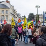perigueux france april 13 2023 : demonstration against the pension reform under the government of President Macron