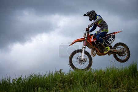 Photo for Dordogne, France May 1 2023 : Thrills Unleashed The High-Octane World of Motocross - Royalty Free Image