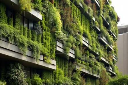 Téléchargez les photos : A Urban Gardening: Creating Green Spaces in the Concrete Jungle. Illustration 3D - en image libre de droit