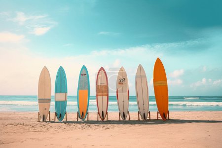 Téléchargez les photos : A Seaside Escapes : Images photoréalistes de vacances à la plage à couper le souffle. Illustration 3D - en image libre de droit