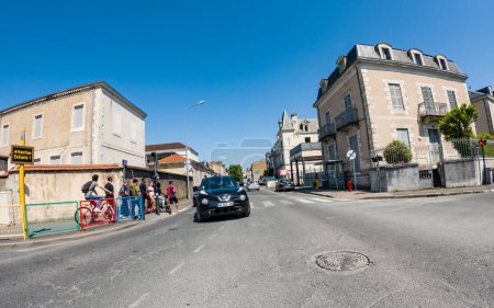 Photo for Perigueux, Dordogne, France May 31 2023 : Navigating City Life: An Examination of Transport Systems and Traffic Circulation - Royalty Free Image