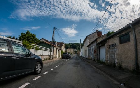 Photo for At Perigueux, Dordogne, France June 03 2023 : Navigating City Life: An Examination of Transport Systems and Traffic Circulation - Royalty Free Image
